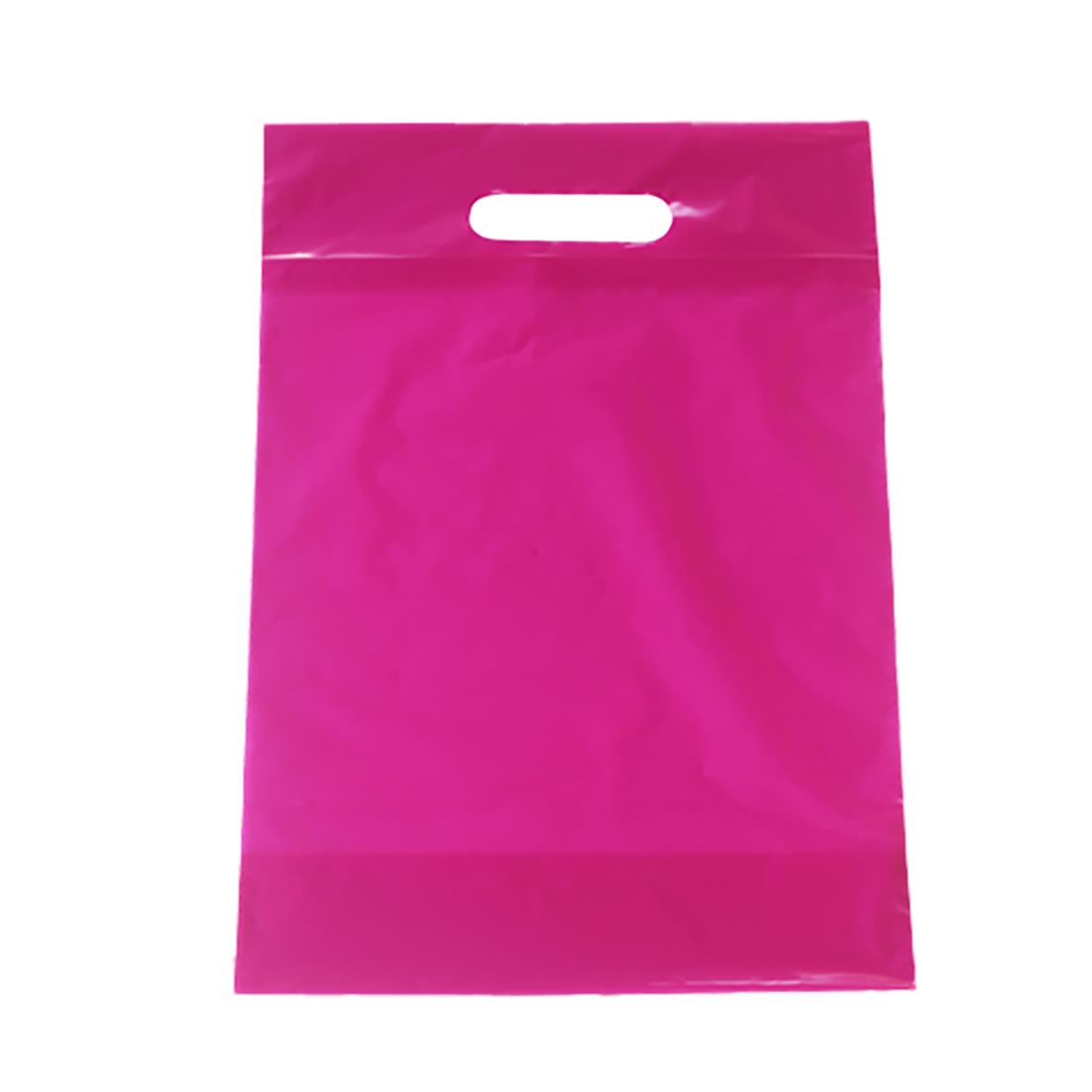 Bärkasse Plast Poly LDPE Cerise 400x500/50mm 49010016