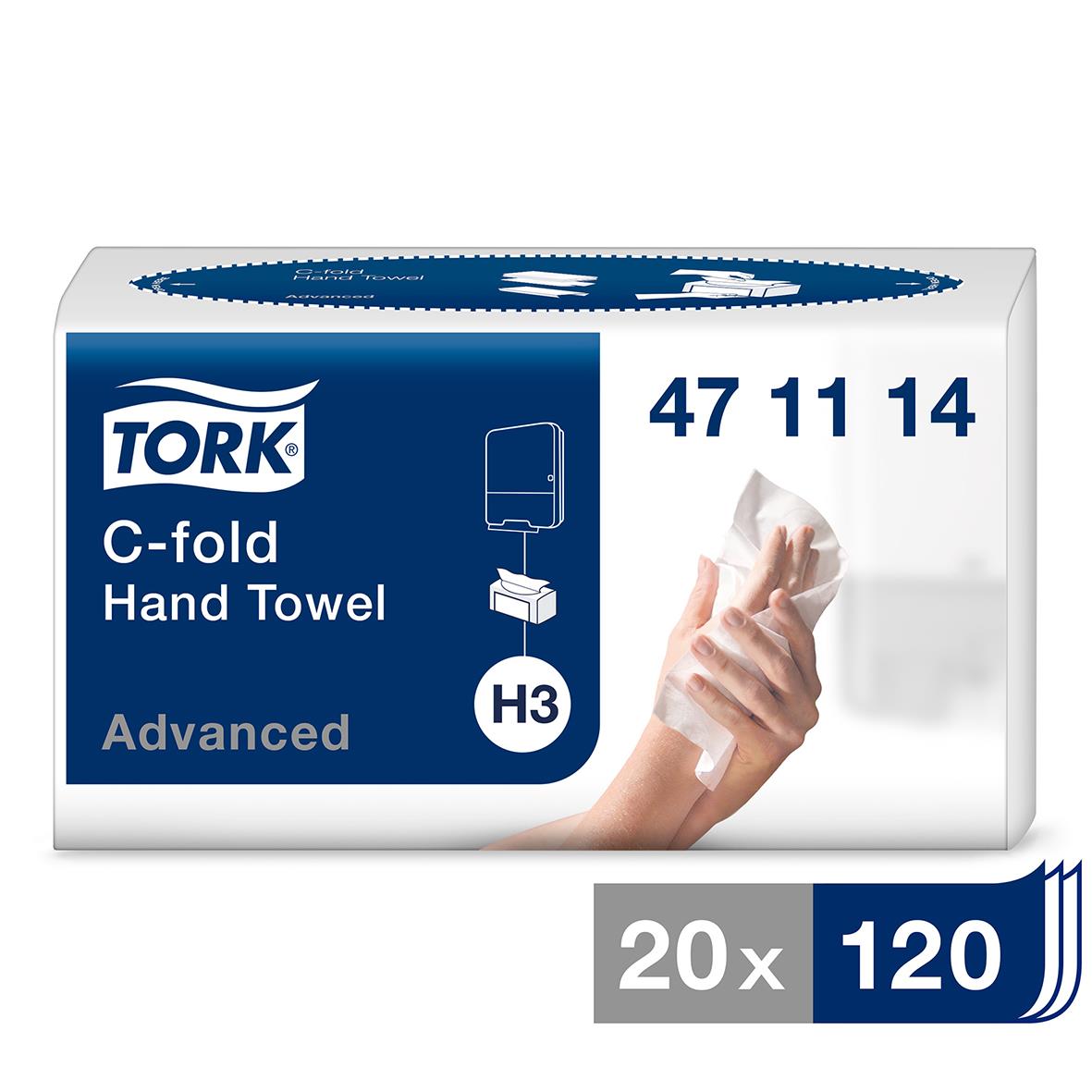 Pappershandduk Tork H3 Adv 2-lg 240x275mm 50010012_1