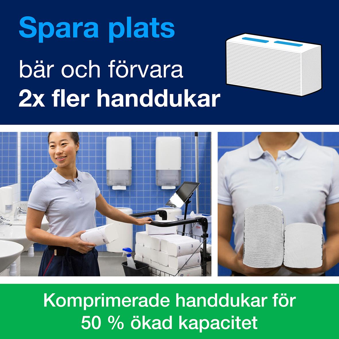Pappershandduk Tork H5 PeakServe Uni 1-lg 201x225mm 50010131_10