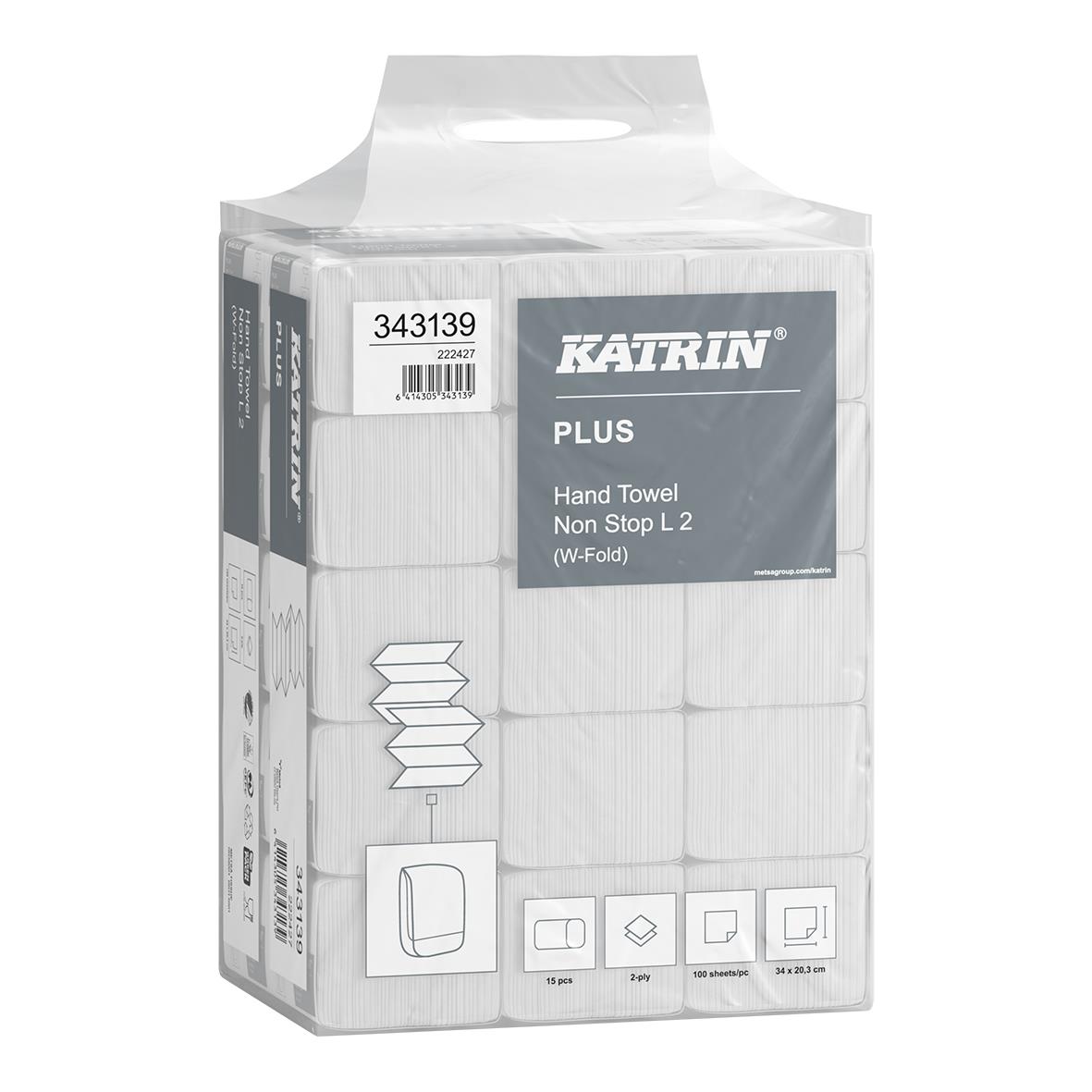 Pappershandduk Katrin L Plus 2-lg 203x340mm 50010164_1