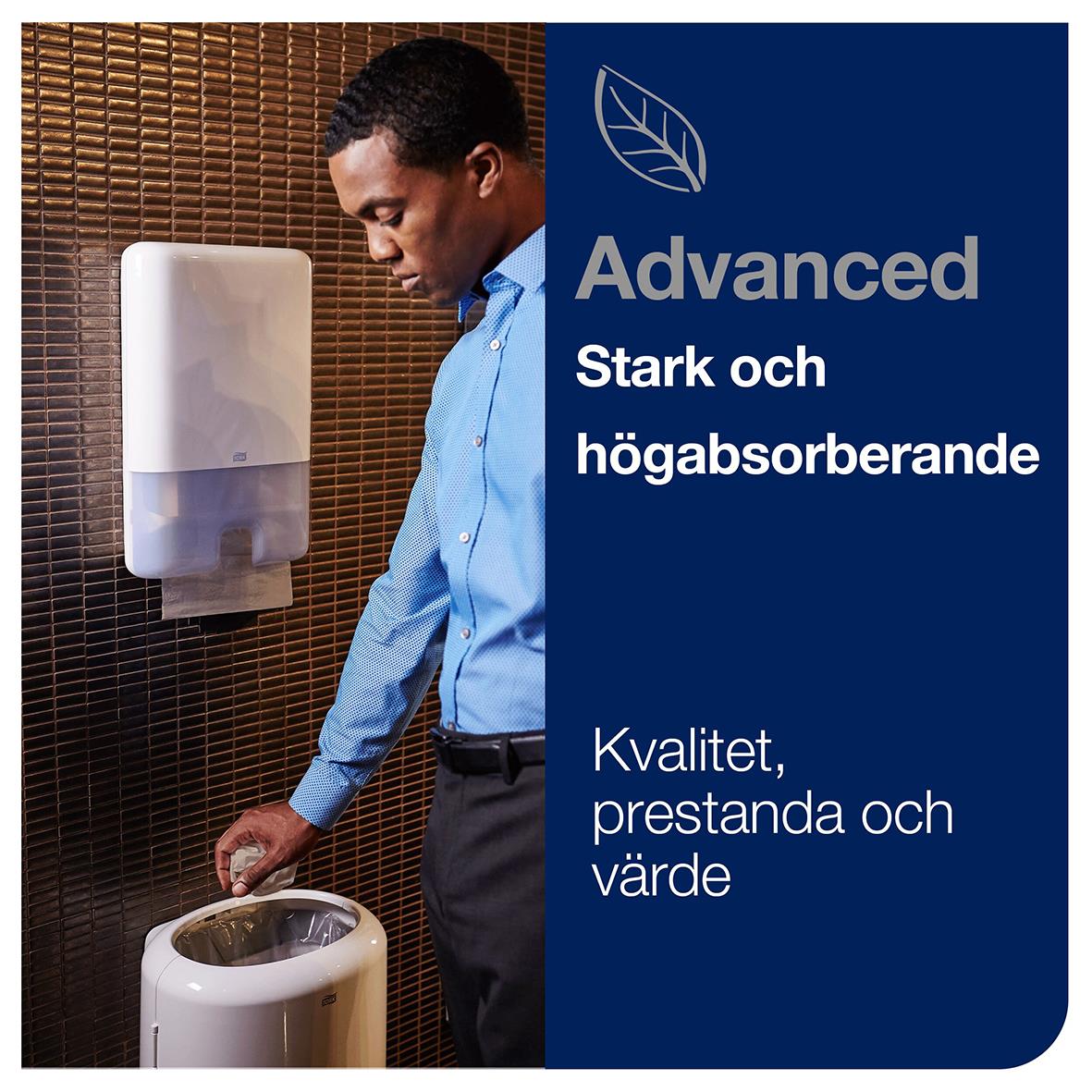 Pappershandduk Tork H2 Adv 2-lg Natur 213x240mm 50010186_4