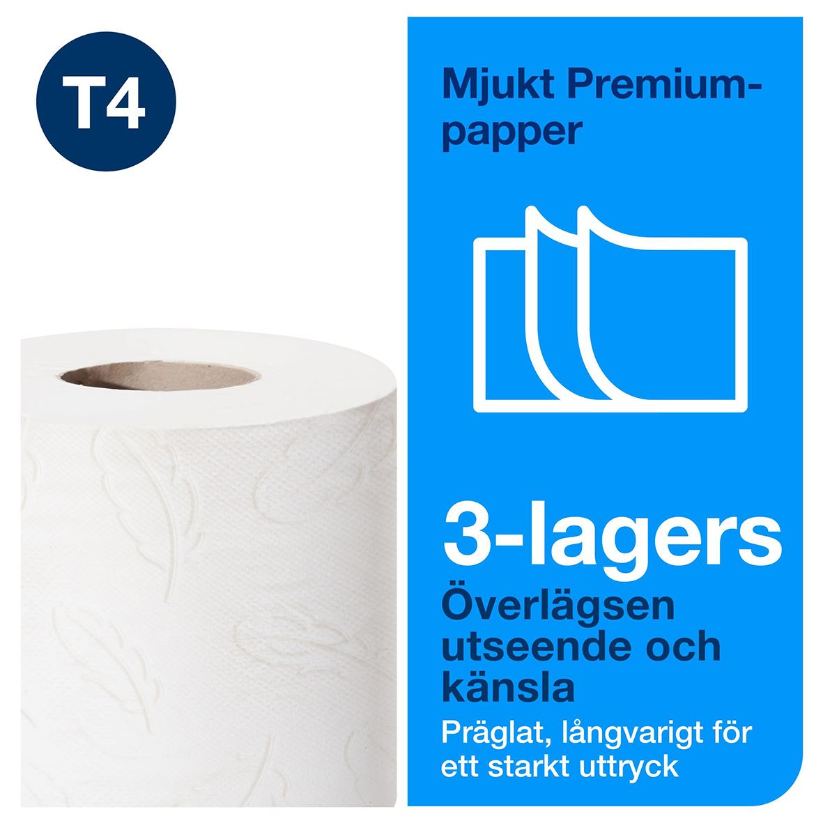 Toalettpapper Tork T4 Premium 3-lg Vit 35m 50030005_3