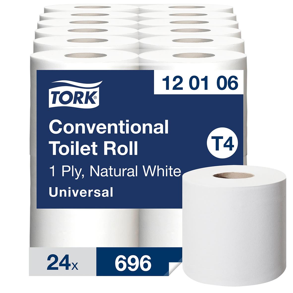 Toalettpapper Tork T4 Universal 1-lg vit 100m 50030007_1