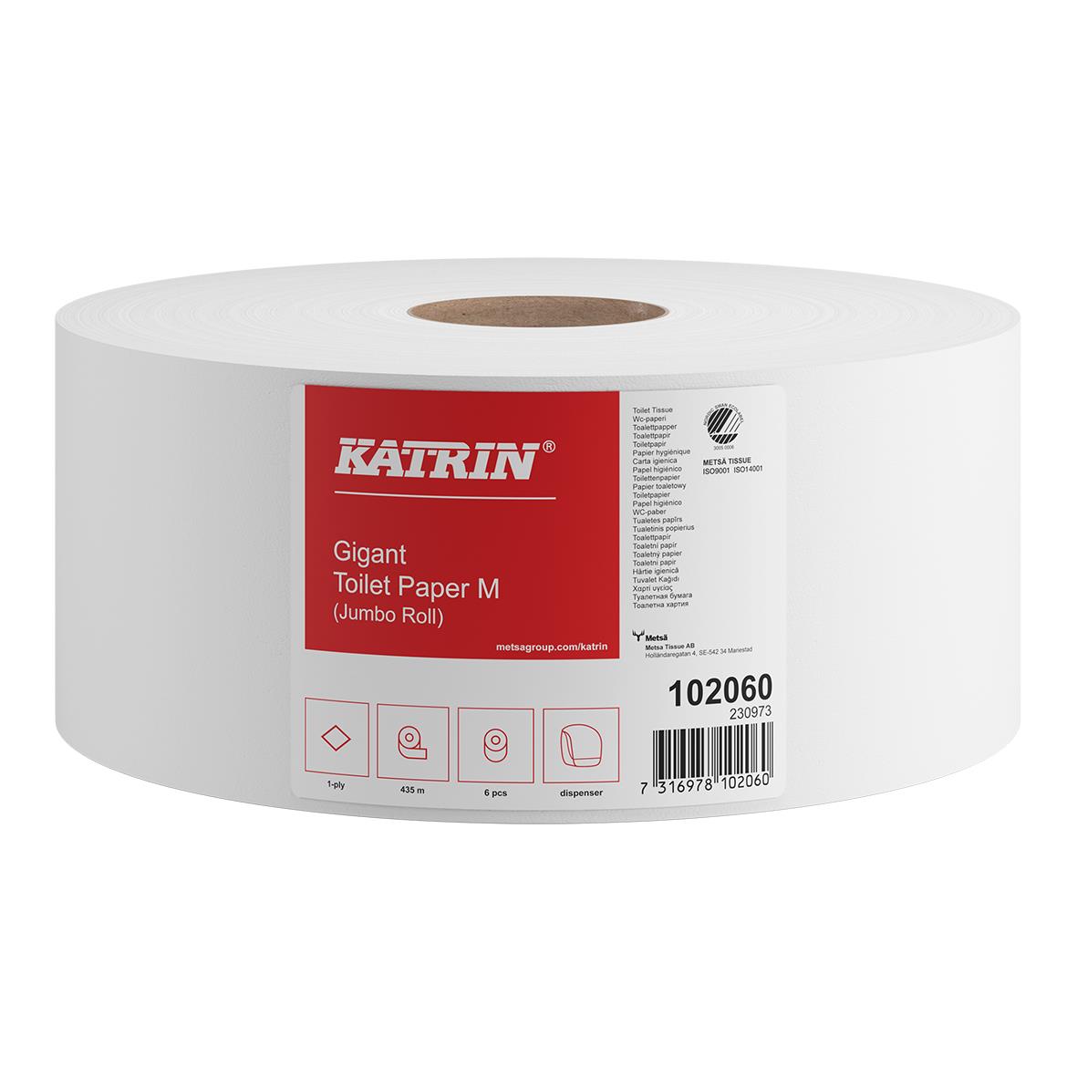 Toalettpapper Katrin Gigant M 1-lg Vit 435m 50030036_2