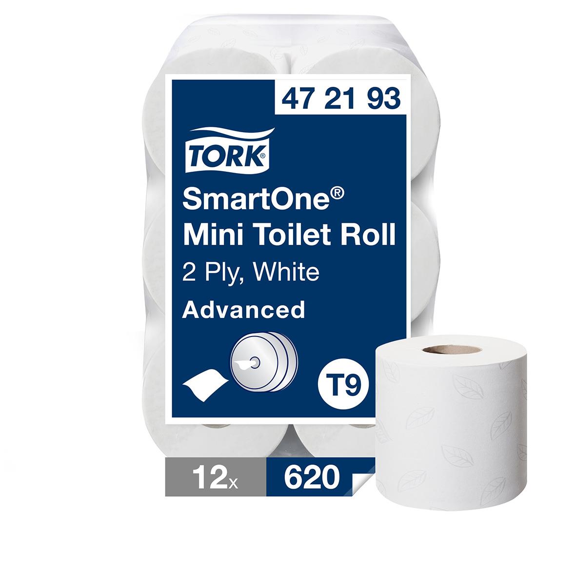 Toalettpapper Tork T9 SmartOne Adv 2-lg Vit 112m 50030076_1