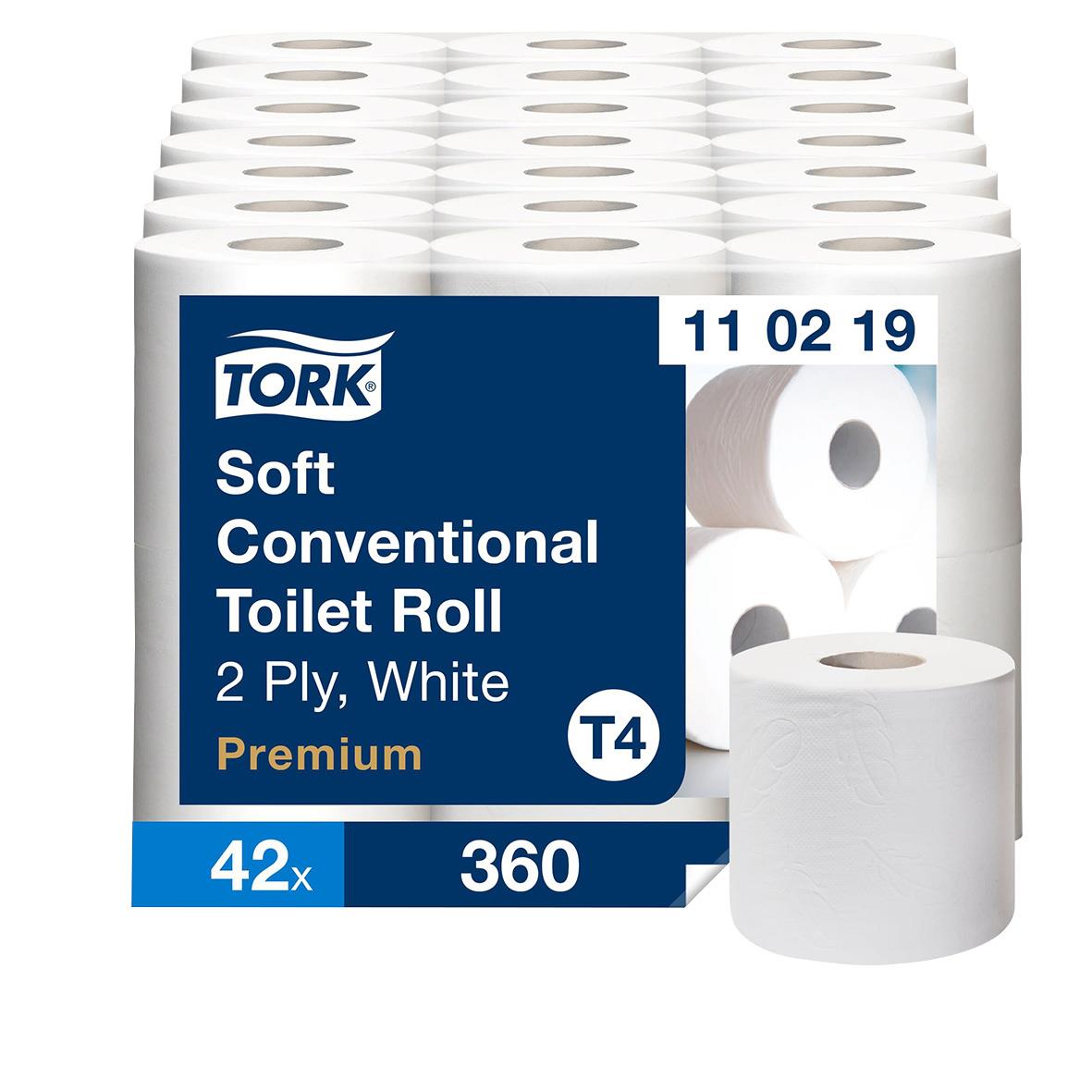 Toalettpapper Tork T4 Premium 2-lg Vit 50,4m 50030083_1