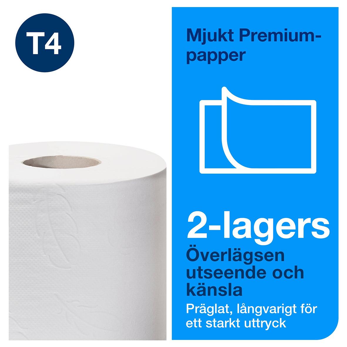 Toalettpapper Tork T4 Premium 2-lg Vit 50,4m 50030083_3