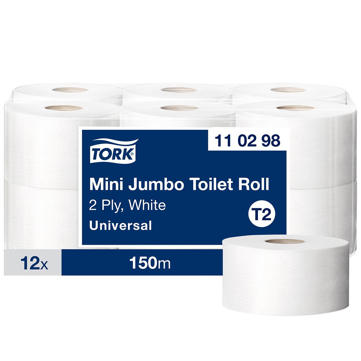 Toalettpapper Tork T2 Mini Universal 2-lg 150m 50030096_1