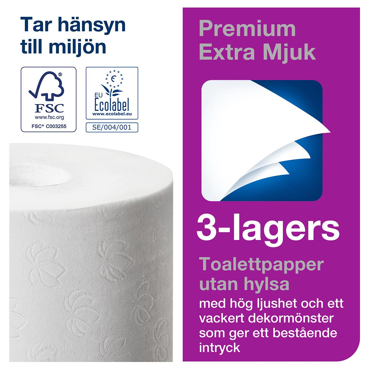 Toalettpapper Tork T7 Ex.mjuk Mid-size Coreless 3lgs 50030107_4
