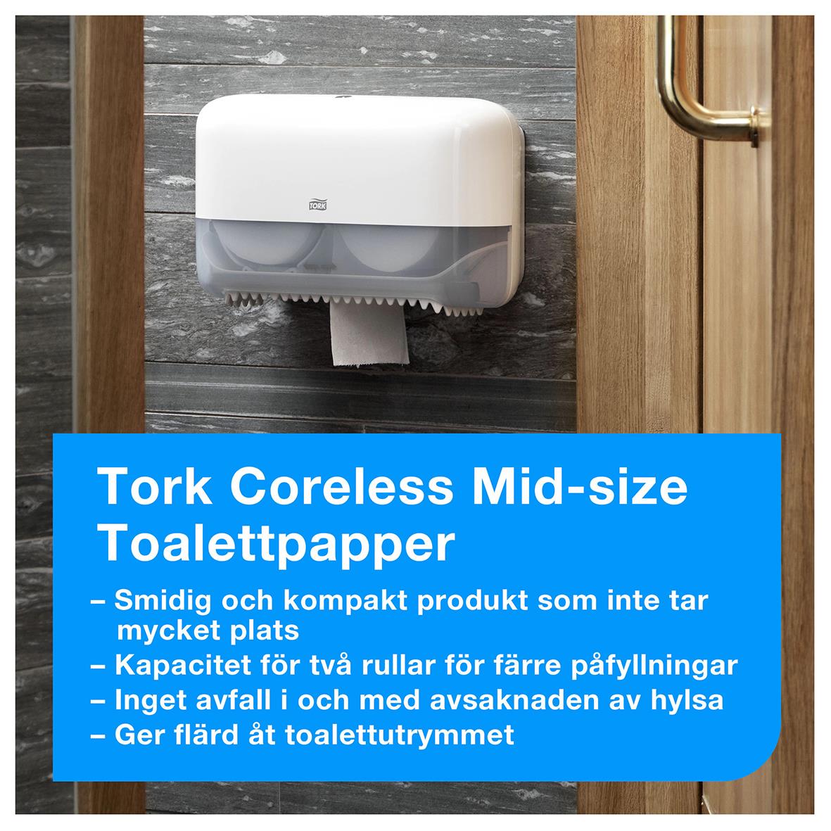 Toalettpapper Tork T7 Mjuk Mid-size Coreless 50030109_8