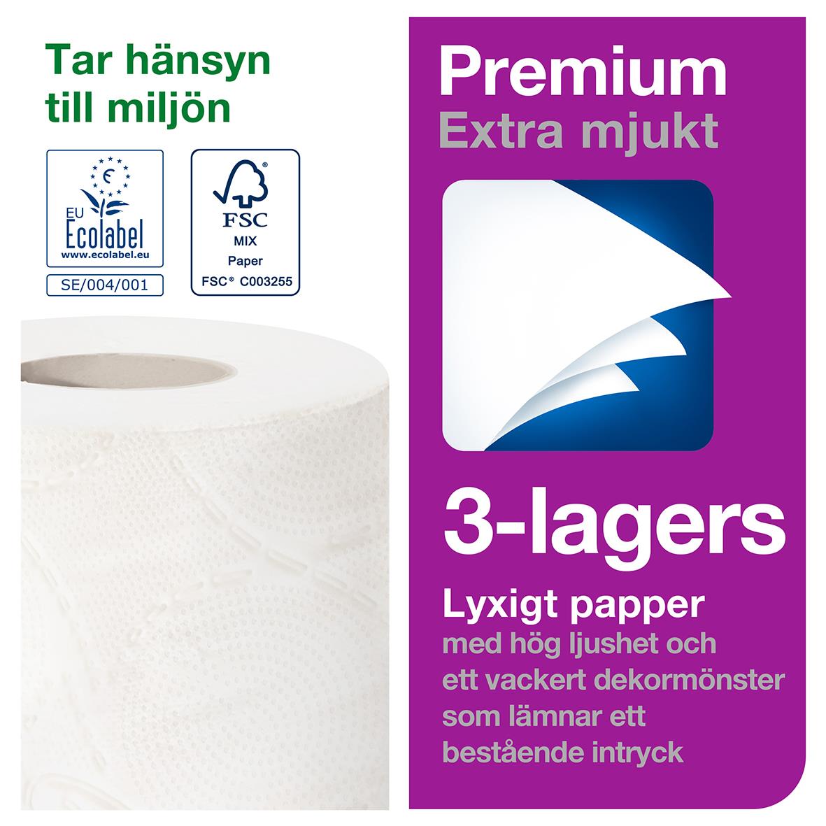 Toalettpapper Tork T4 Premium E-soft 3-lg vit 19m 50030117_3