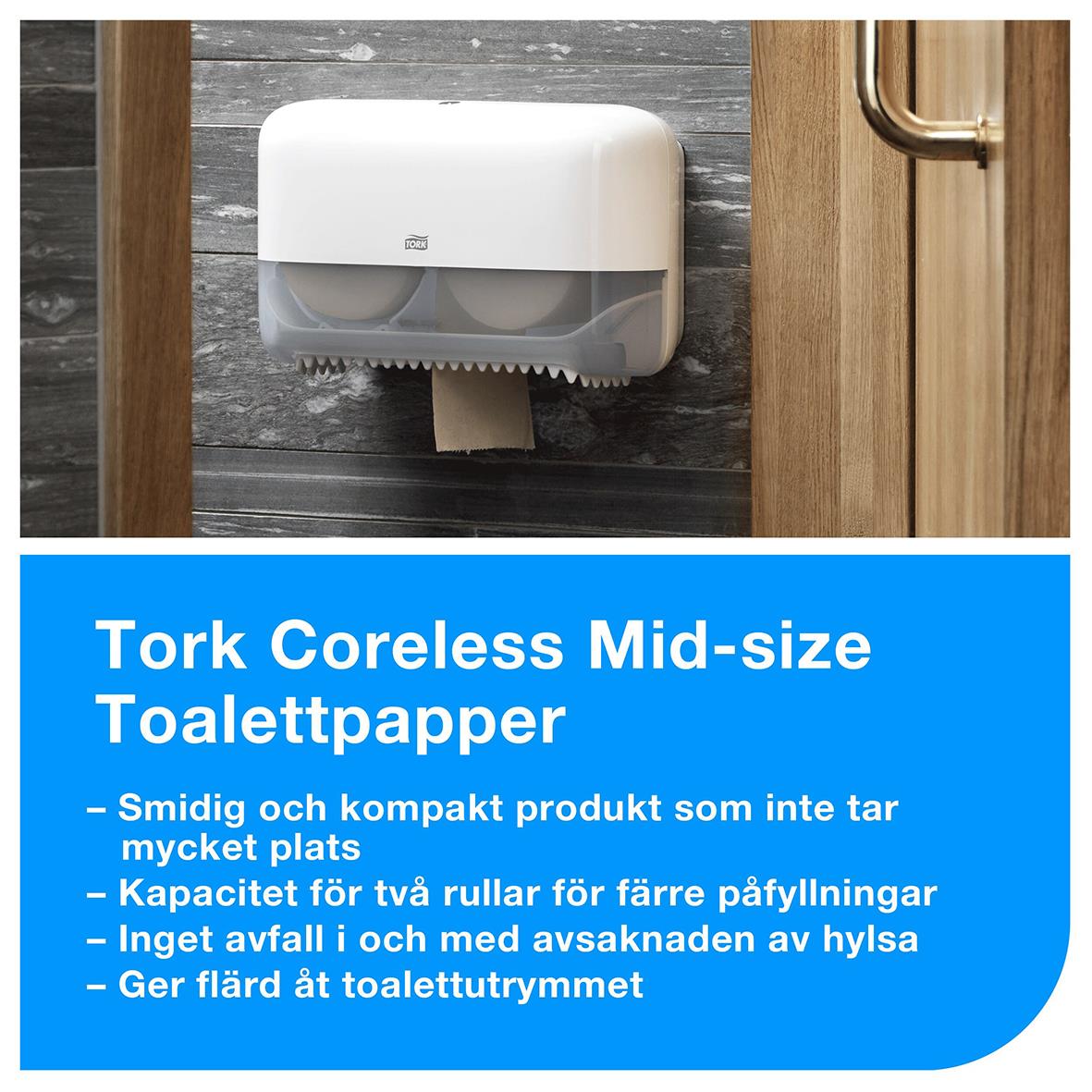 Toalettpapper Tork T7 Mjuk Mid-size Adv 2-lg Natur 103m 50030136_9