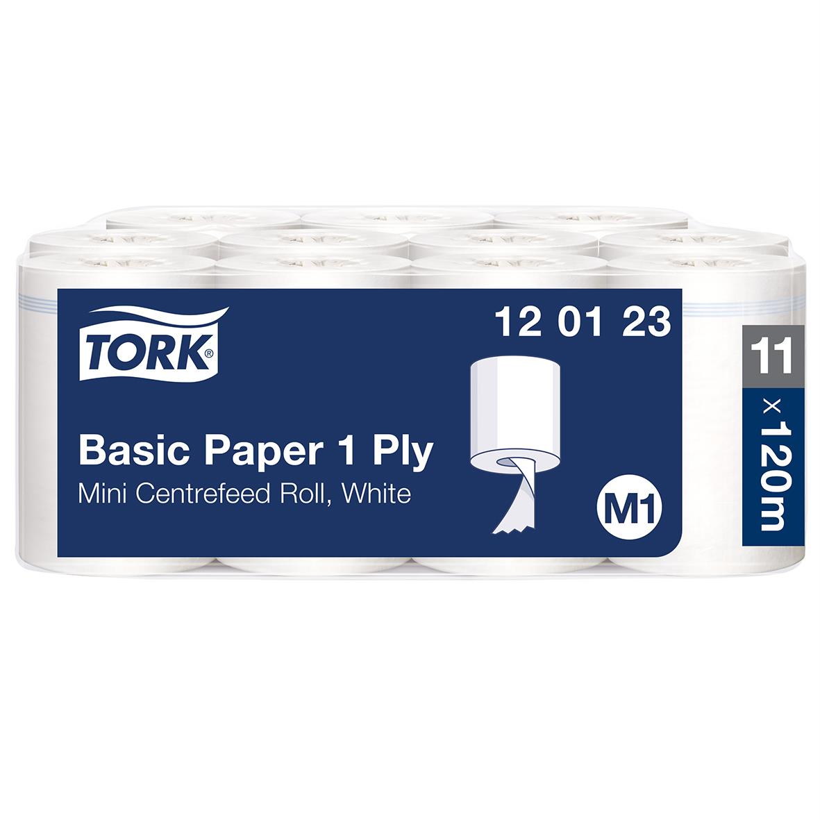 Torkrulle Tork M1 Basic 1-lag vit 215mm x 120m 50100003_1