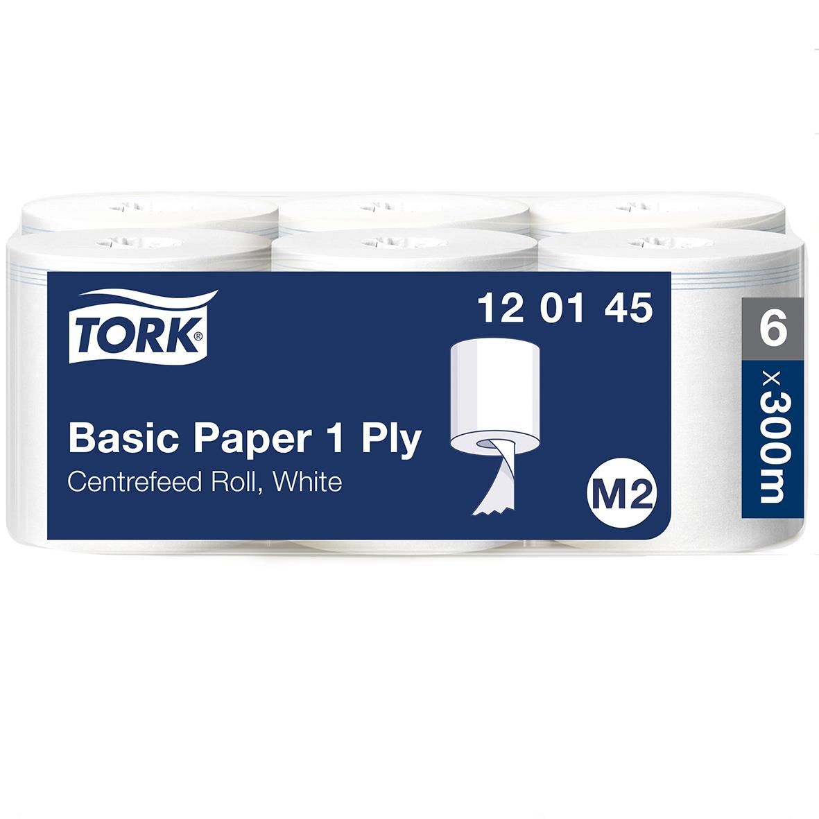 Torkrulle Tork M2 Basic 1-lag vit 215mm x 300m 50100005_1