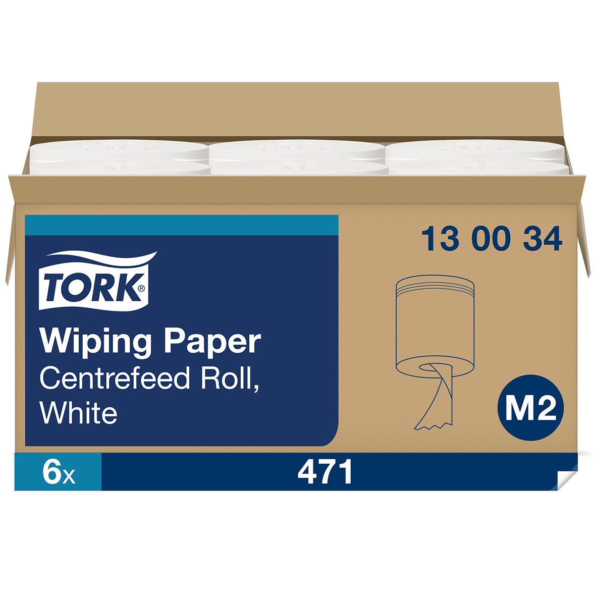 Torkrulle Tork M2 Premium 1-lag vit 195mm x 165m 50100026_1