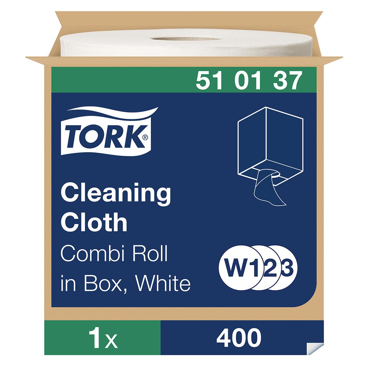 Torkrulle Tork W1/2/3 Mjuk 1-lag vit 32cm x 152m 50100041_1
