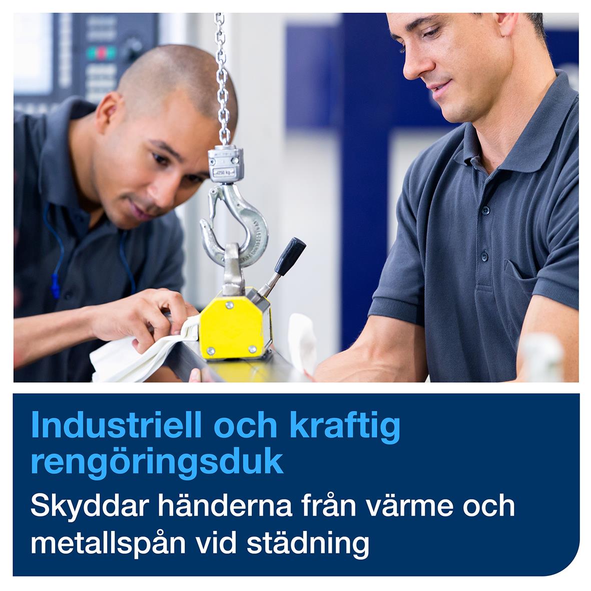 Rengöringsduk Tork W4 Extra Kraftig 1-lag Vit 355x428mm 50100141_7