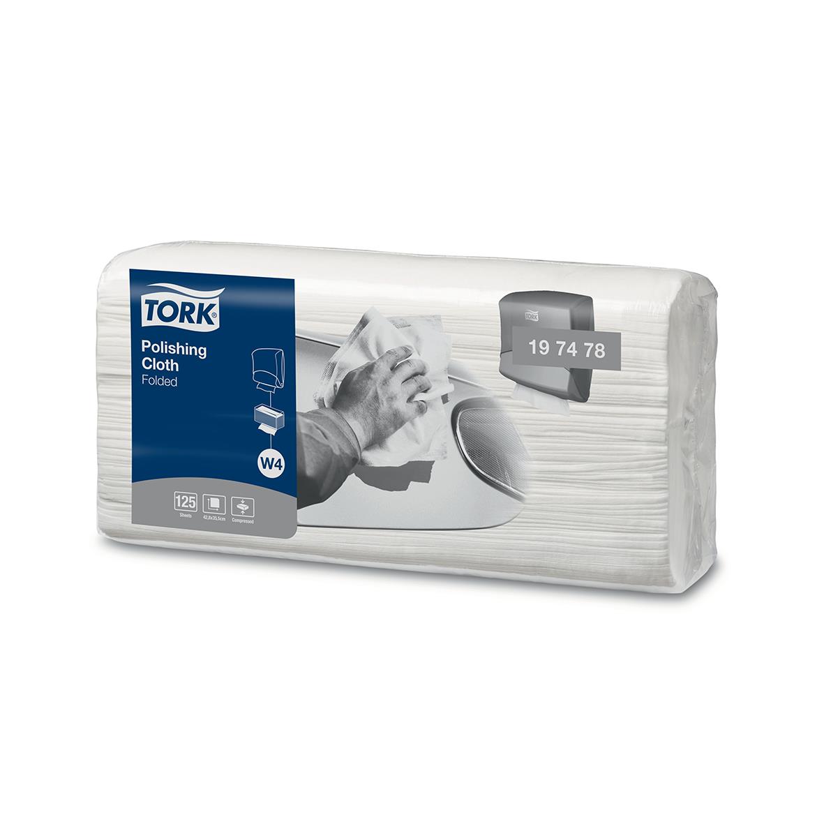 Polerduk Tork W4 1-lag Vit 355x428mm 50100144_1