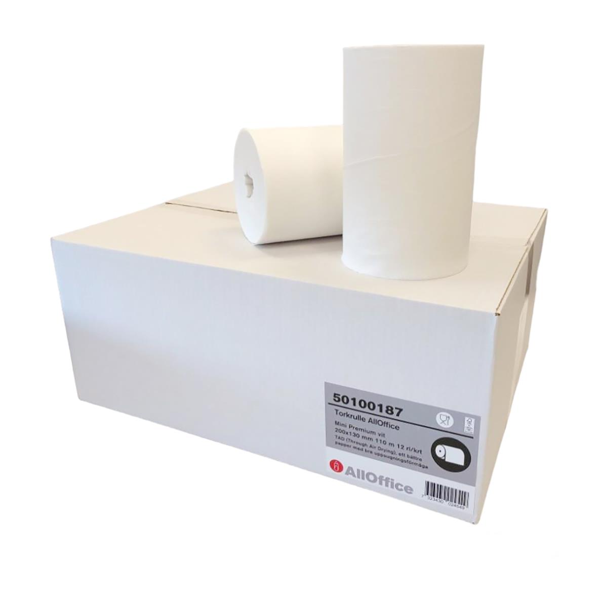 Torkrulle AllOffice Mini Premium vit 200x130mm 110m 50100187_1