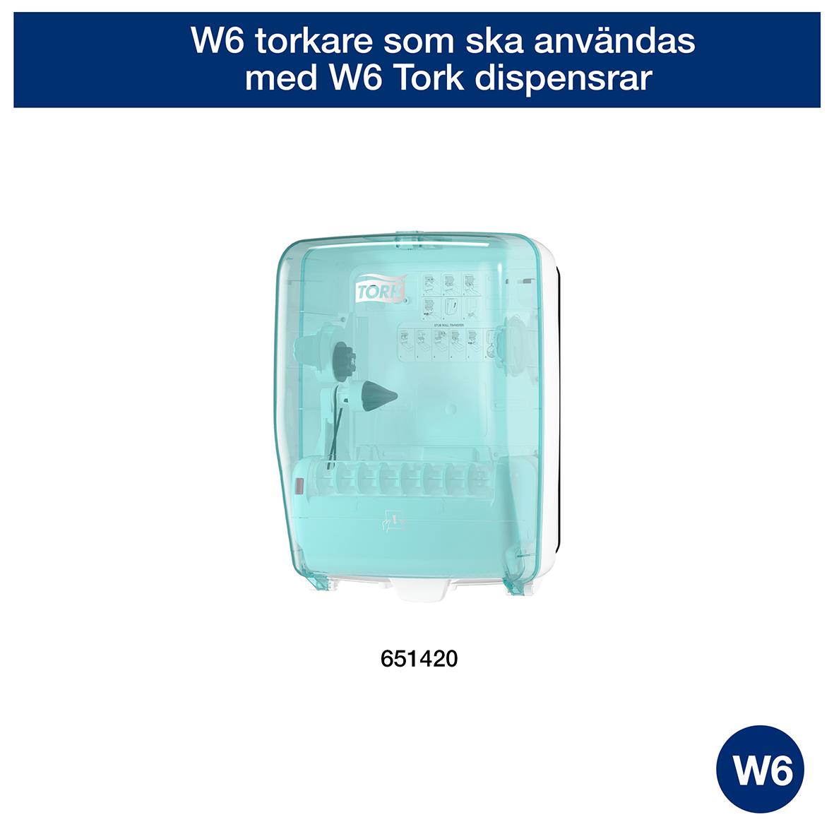 Torkrulle Tork Basic 1-lags W6 Vit 50100196_3
