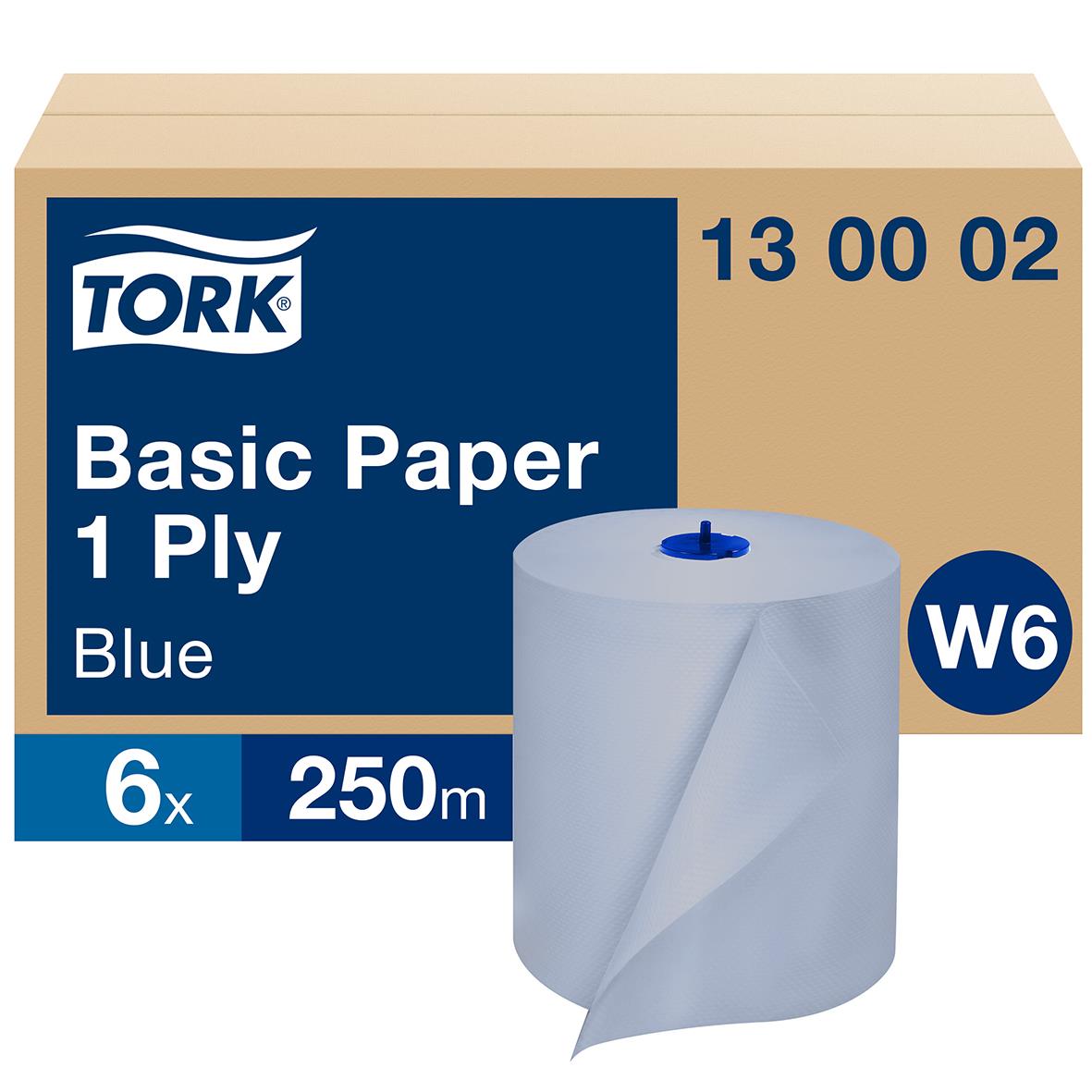 Torkrulle Tork Basic 1-lags W6 Blå 50100197_1