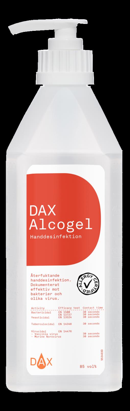 Handdesinfektion DAX Alcogel pump 600ml 51010013