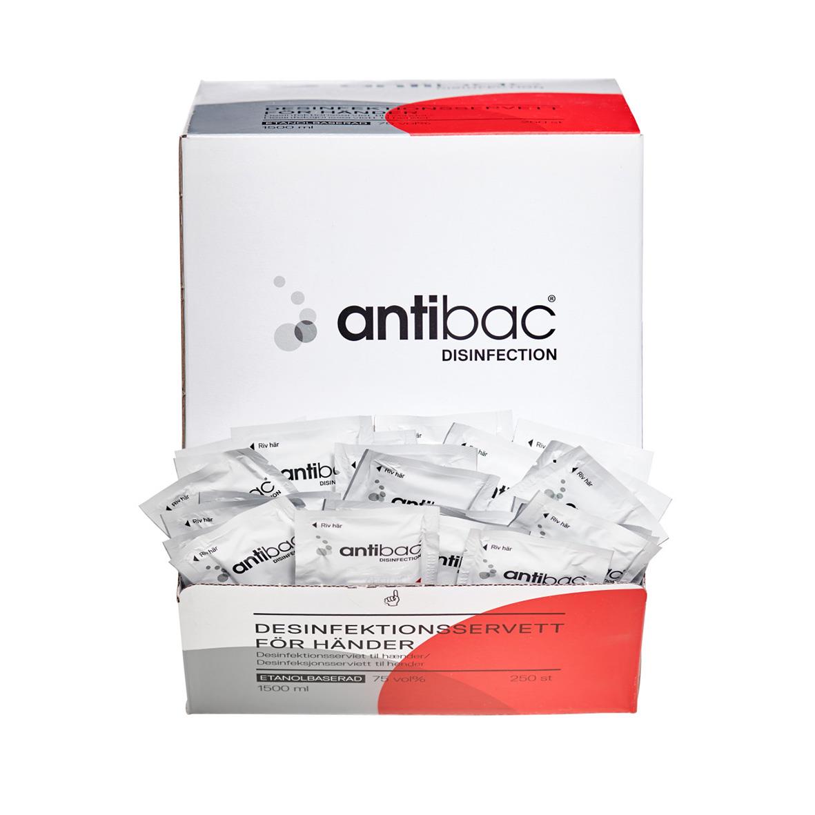 Handdesinfektion Antibac Servetter 88 220x140mm 51010062