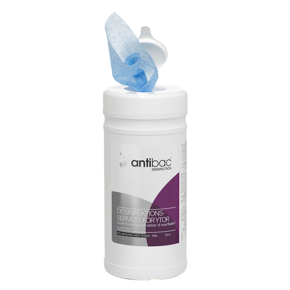 Ytdesinfektion Antibac Servetter 200x200mm 51010064