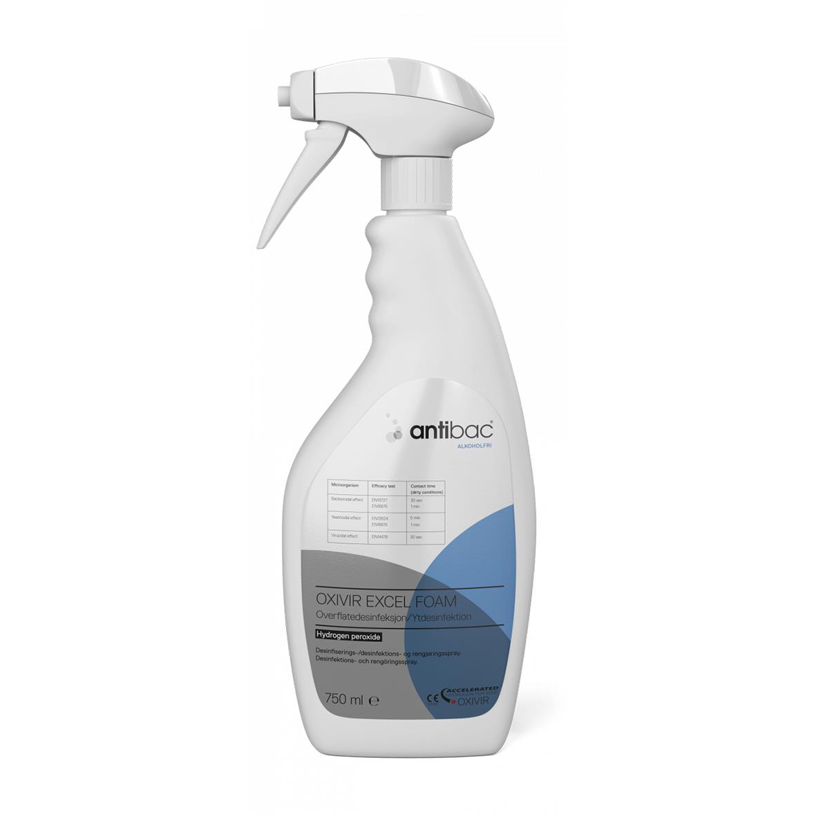 Ytdesinfektion Antibac Oxivir Excel Foam Spray 750ml 51010267