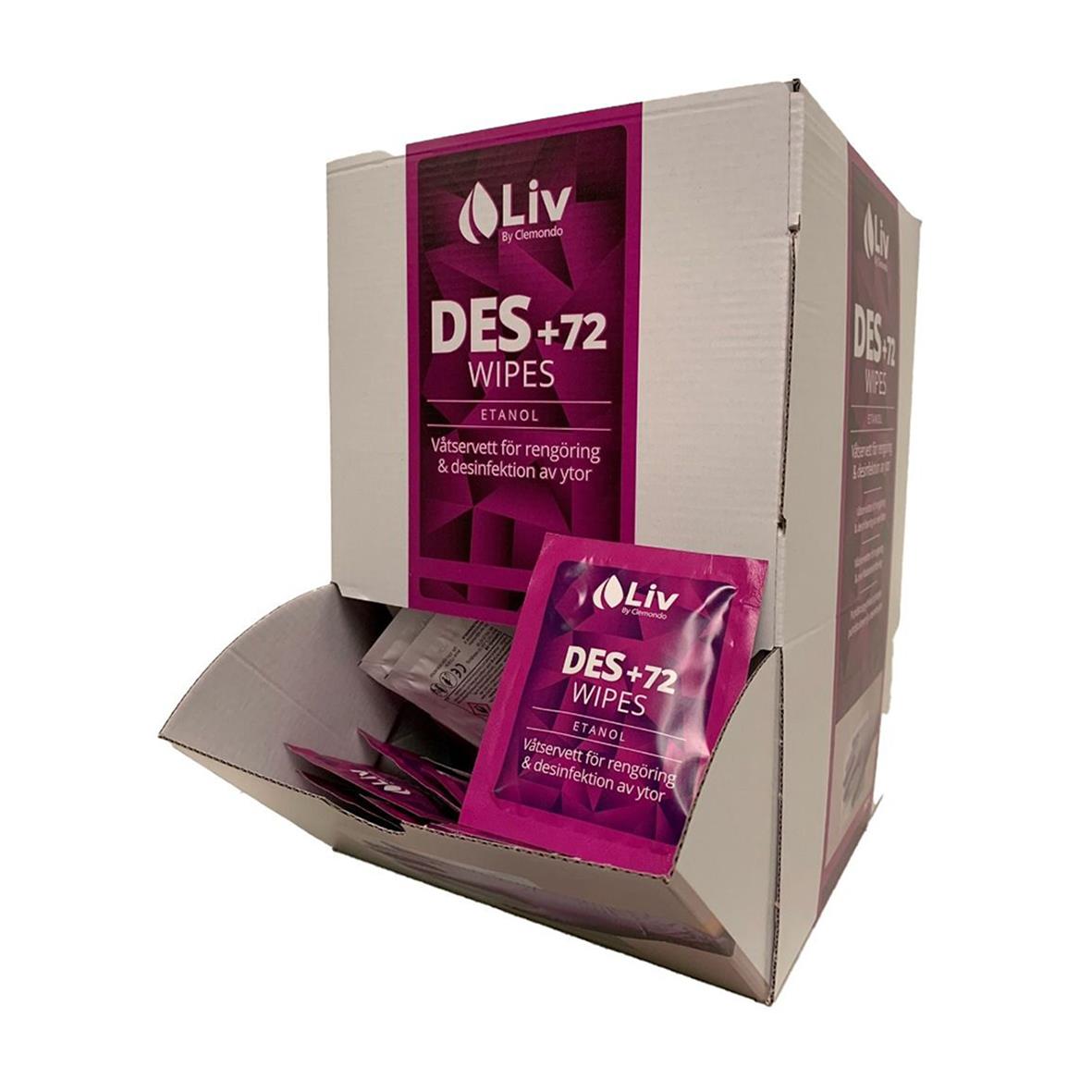 Ytdesinfektion Liv Des +72 Servetter 51010269