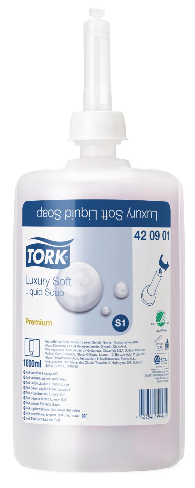 Flytande Tvål Tork S1 Premium Sensitive 1L | AllOffice