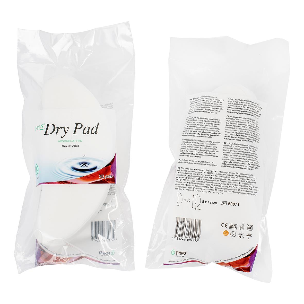 Kroppsskydd Abena Dry Pad Vit 190x73mm 51021045_2