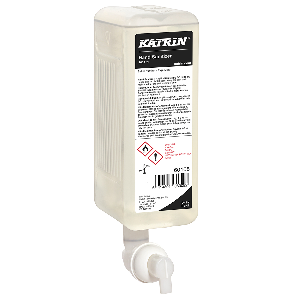 Handdesinfektion Katrin Alcosprit 80 1L 51040012