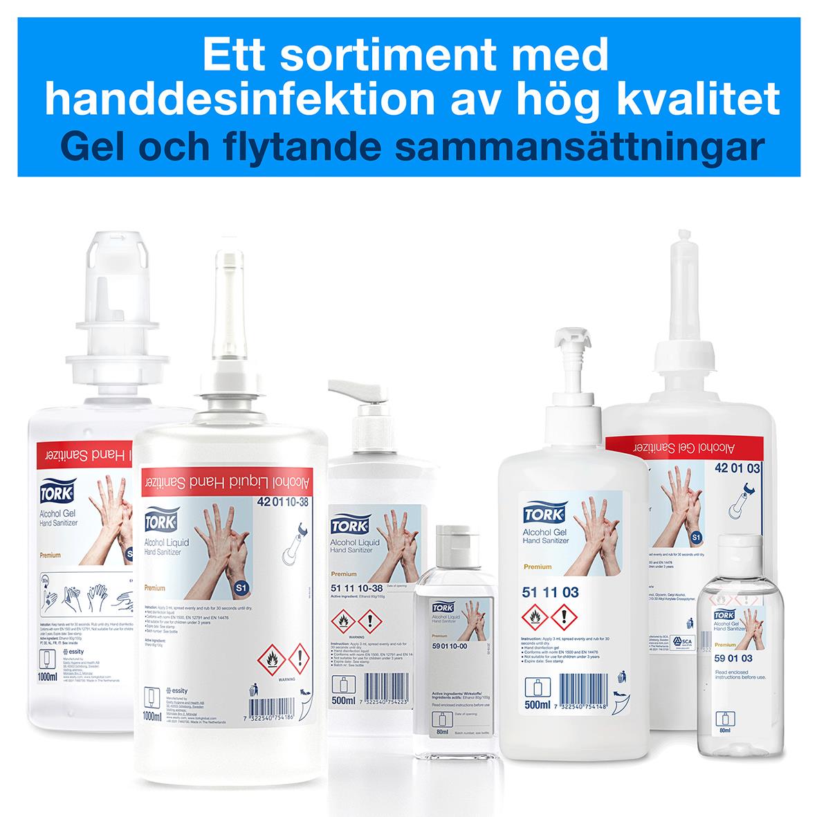 Handdesinfektion Tork S4 Alcogel 80 1L 51040043_4