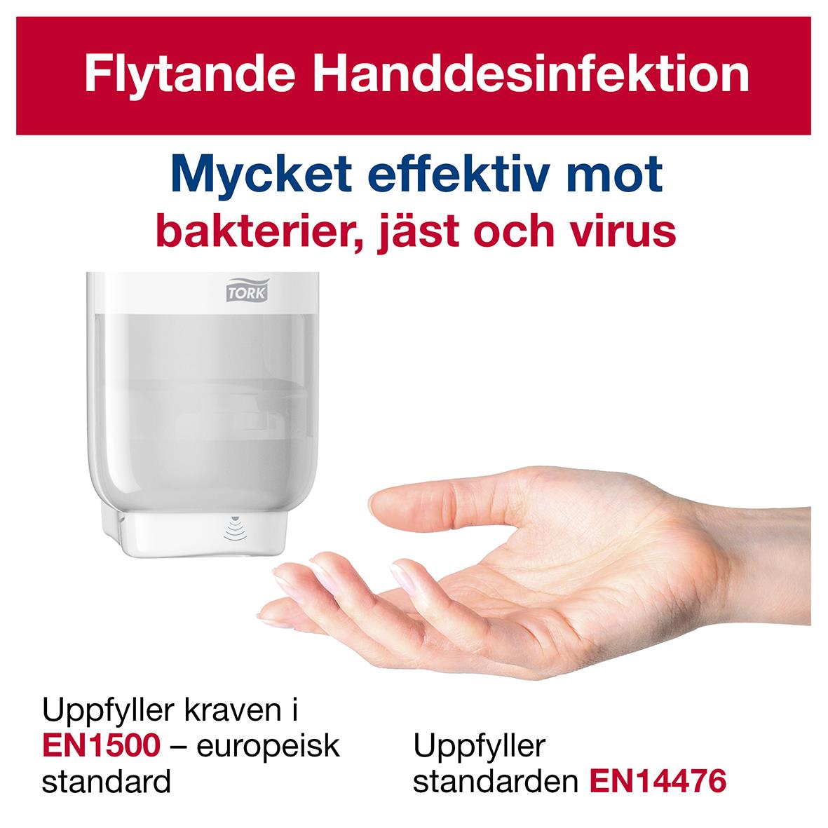 Handdesinfektion Tork S4 Flytande 80% 1L 51040045_2