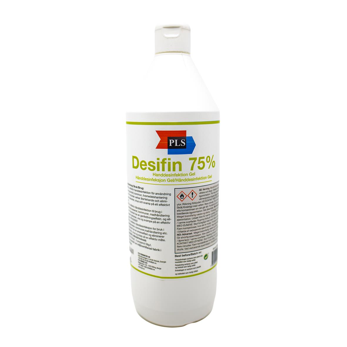 Handdesinfektion PLS Desifin alcogel 75% 1L 51040050