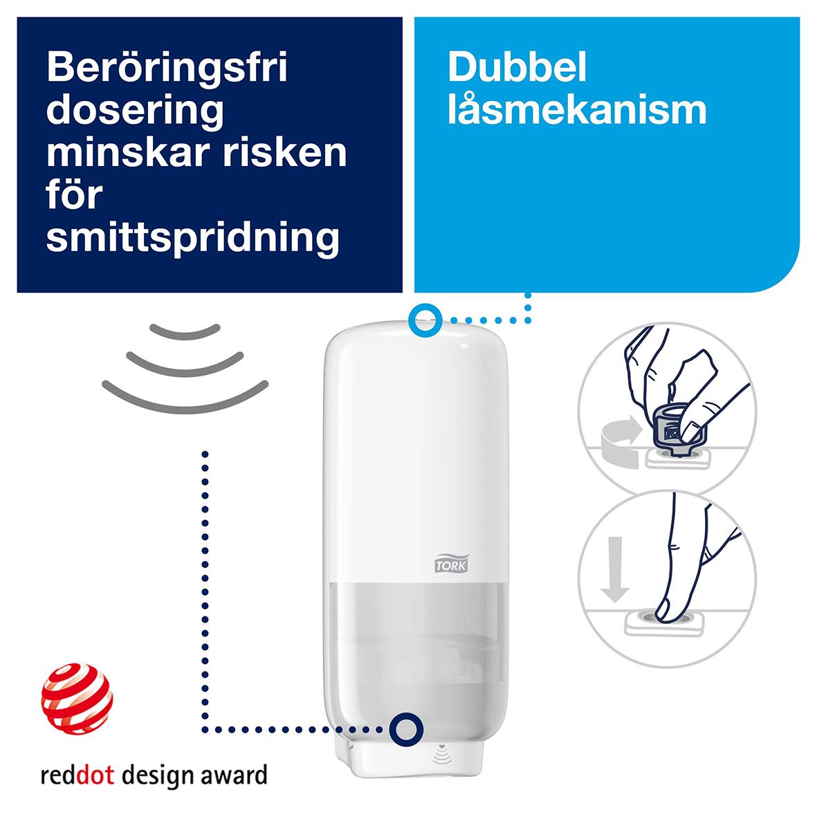 Dispenser Tork S4 Intuition™ sensor vit 51050070_2