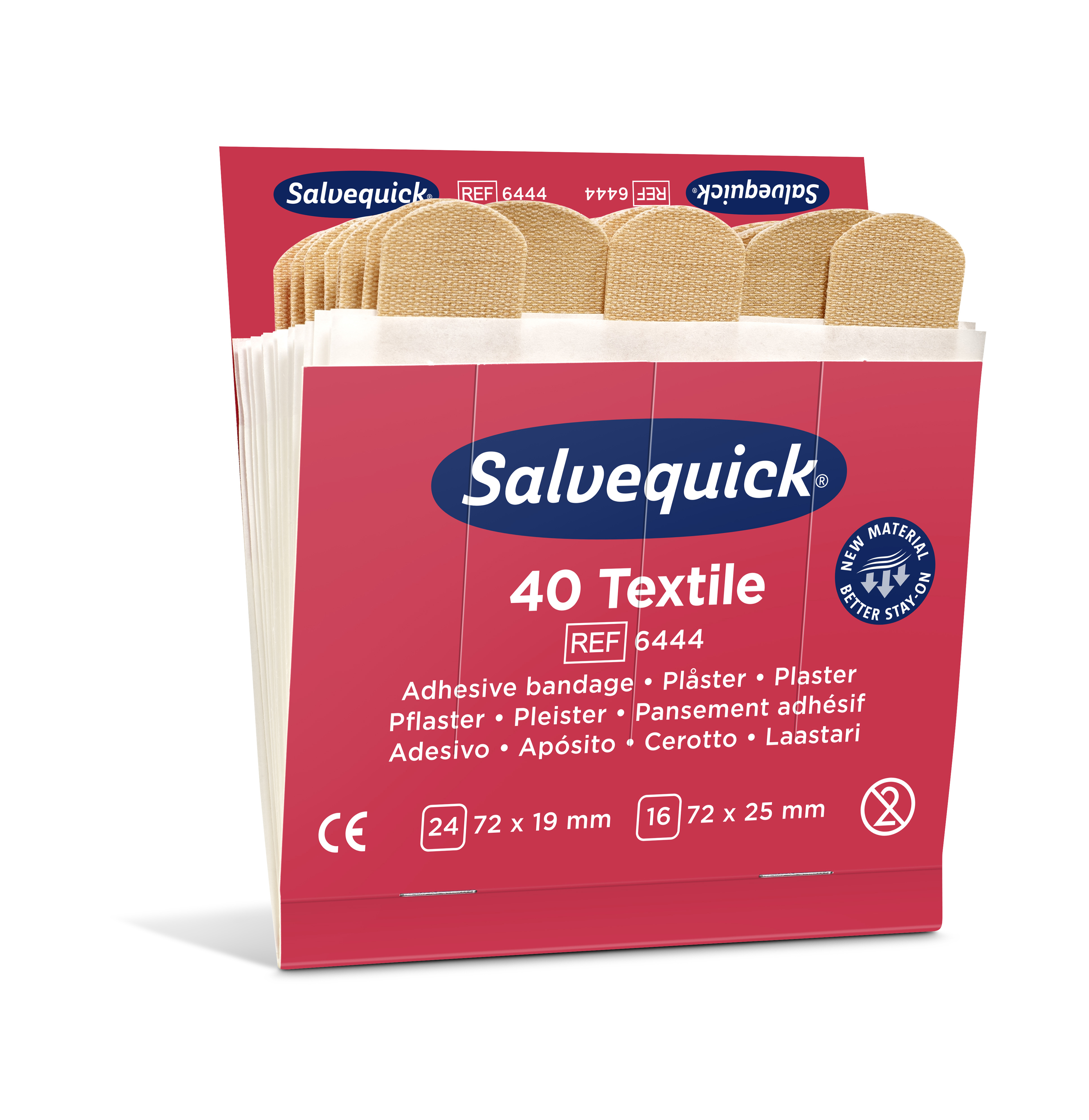 Plåster Salvequick Refill(6444) 40st 51500018
