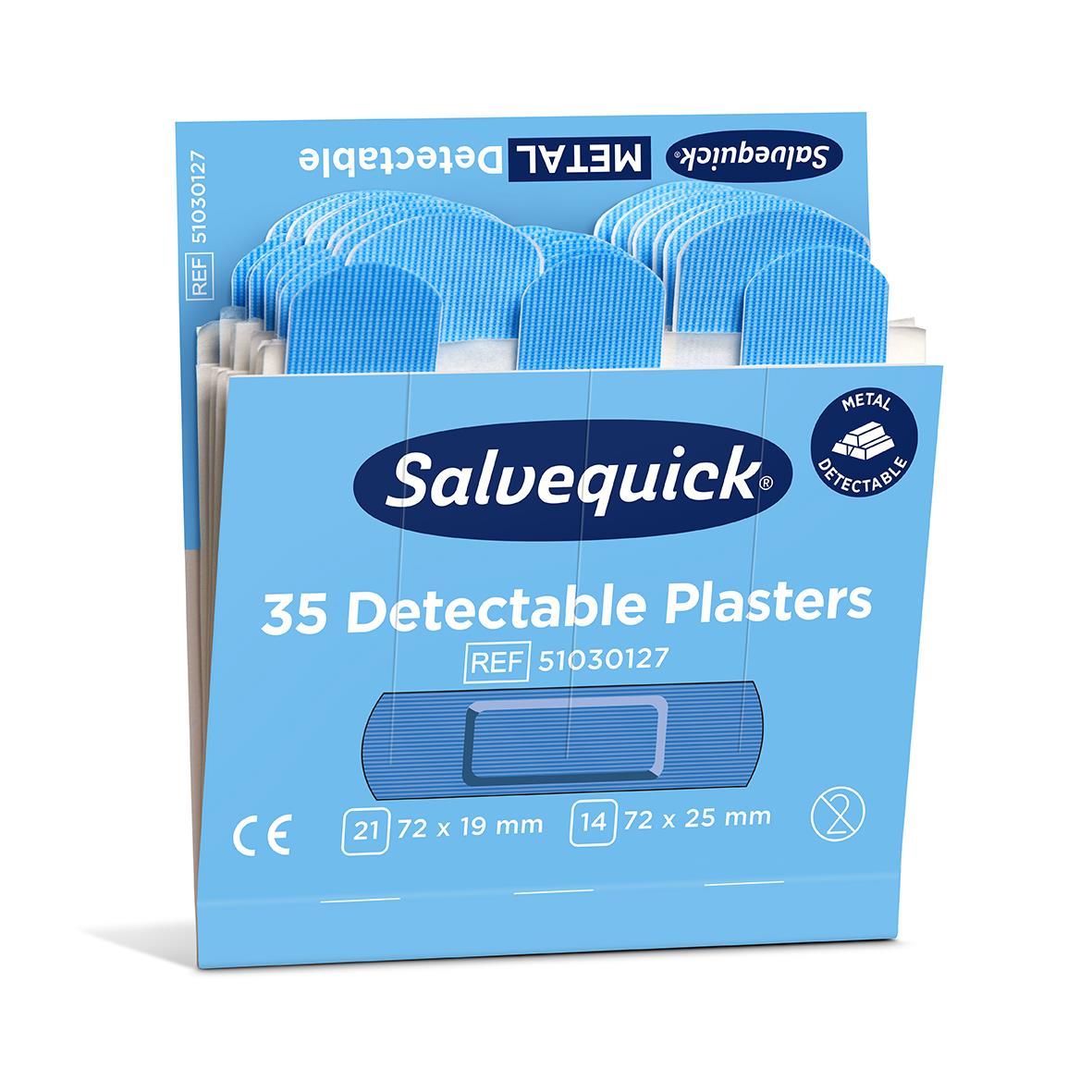 Plåster Salvequick Detectable 6735 35st Blå 51500020_2