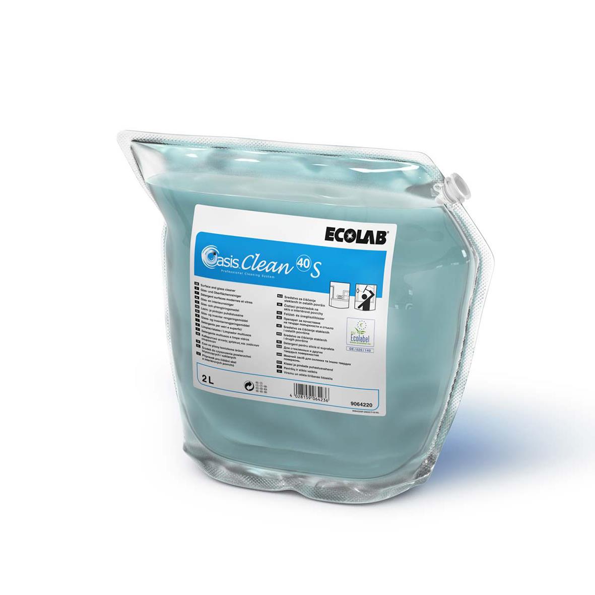 Sanitetsrent Ecolab Oasis Clean 40s 2 liter AllOffice