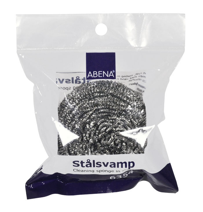 Stålboll Abena Spiroputz mjuk rostfri 60g 53070015