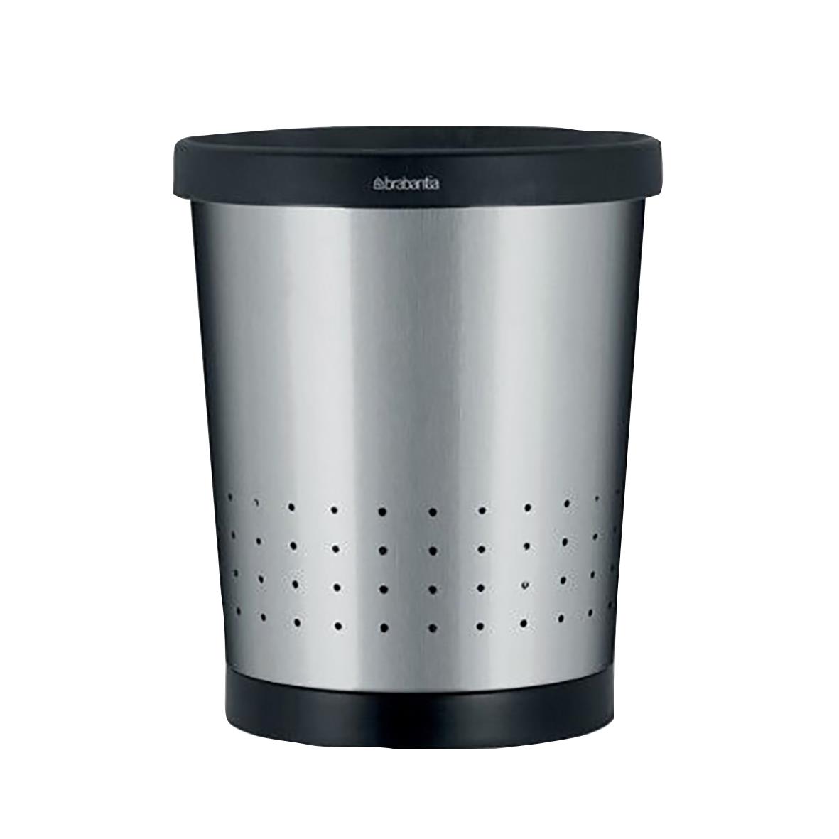 Papperskorg Brabantia Konisk med hål mattborstat stål 11L 57010018_1