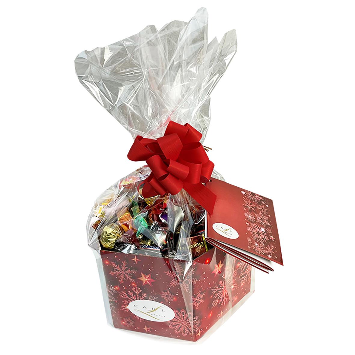 Choklad Hexagon Favoritmix cellofan & rosett 950g 60010651