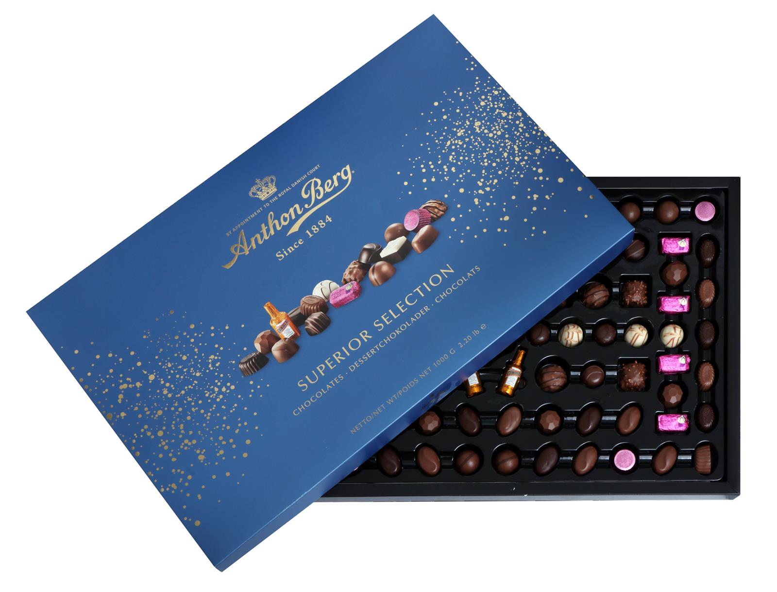 Chokladask Anthon Berg Superior Selection 1000g | AllOffice