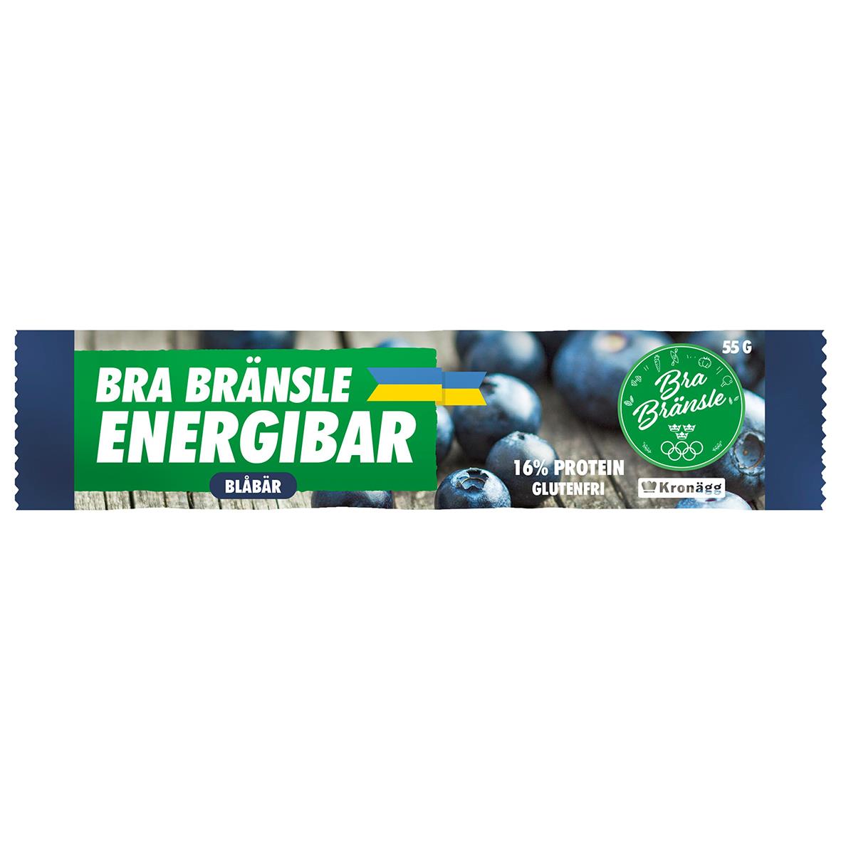 Energibar Helt Ärligt Blåbär 55 g 60010732