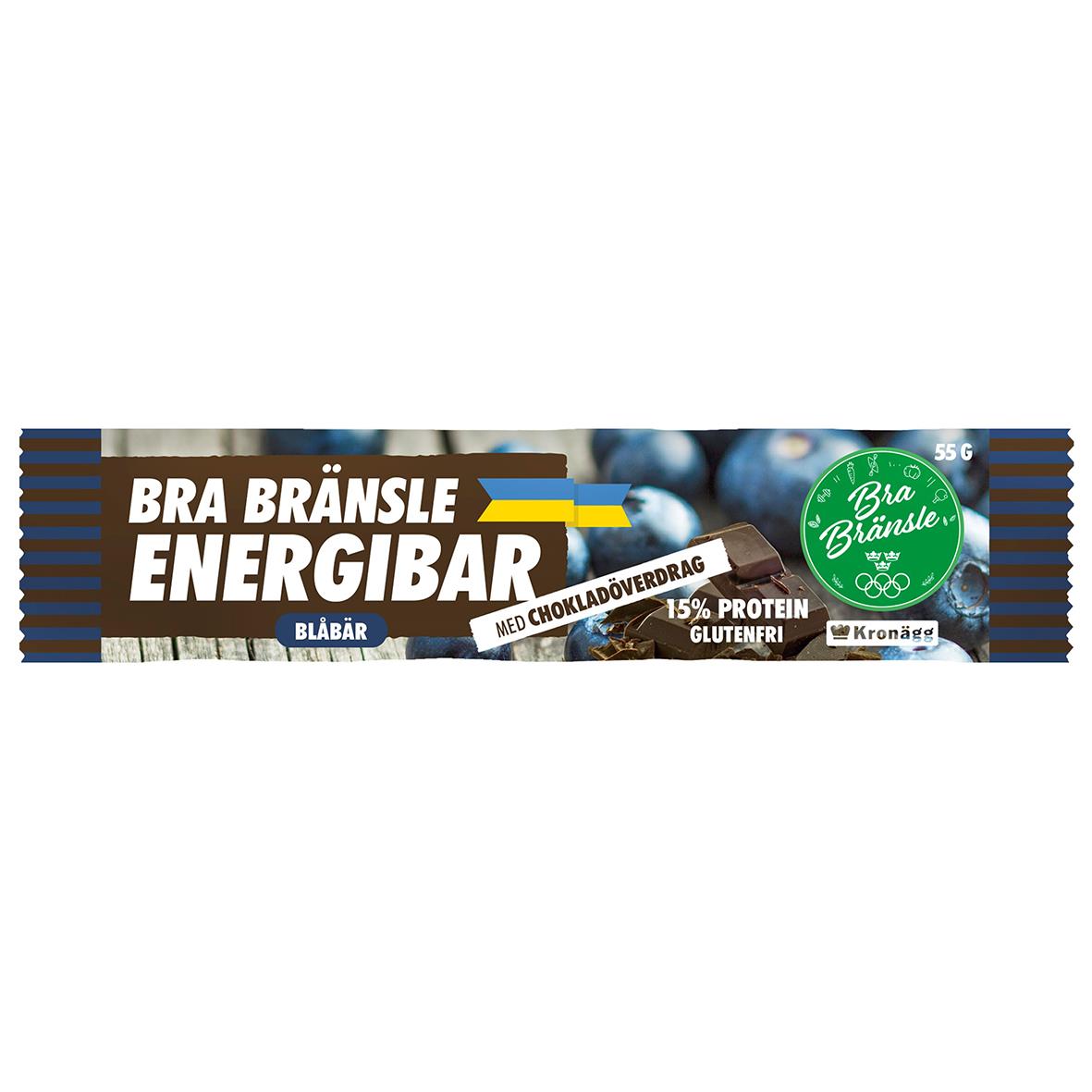 Energibar Helt Ärligt Blåbär/Choklad 55 g 60010734