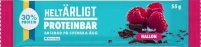 Proteinbar Helt Ärligt Hallon 55 g 60010735