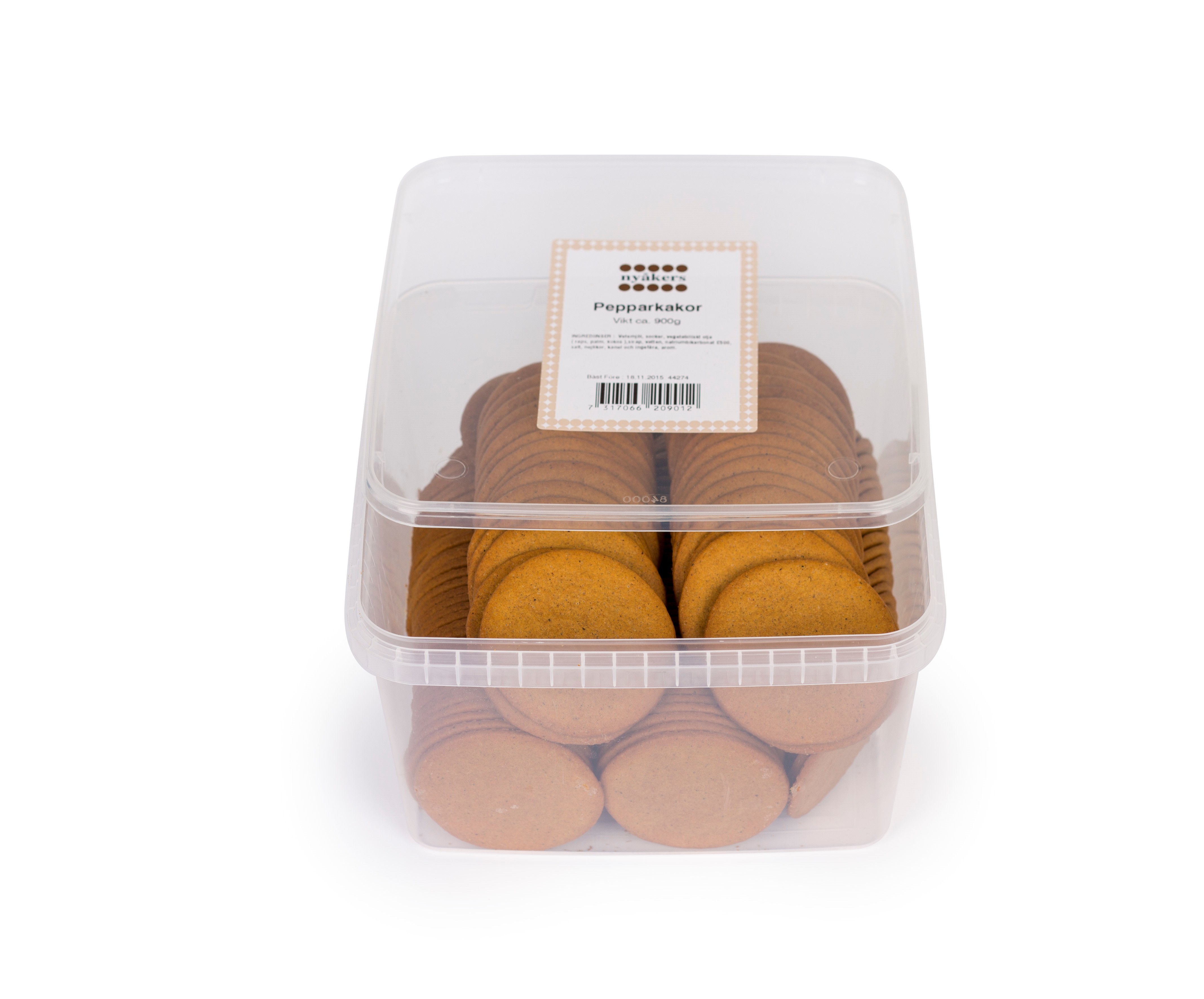 Pepparkakor Nyåkers palmoljefria plastburk 900g 60020015