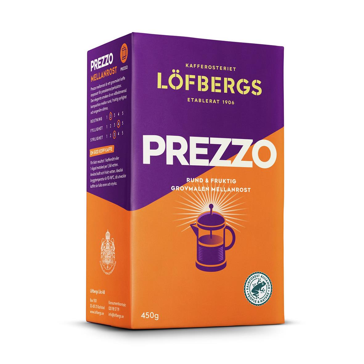 Kaffe Löfbergs Prezzo Grovmalet 450g 60100126