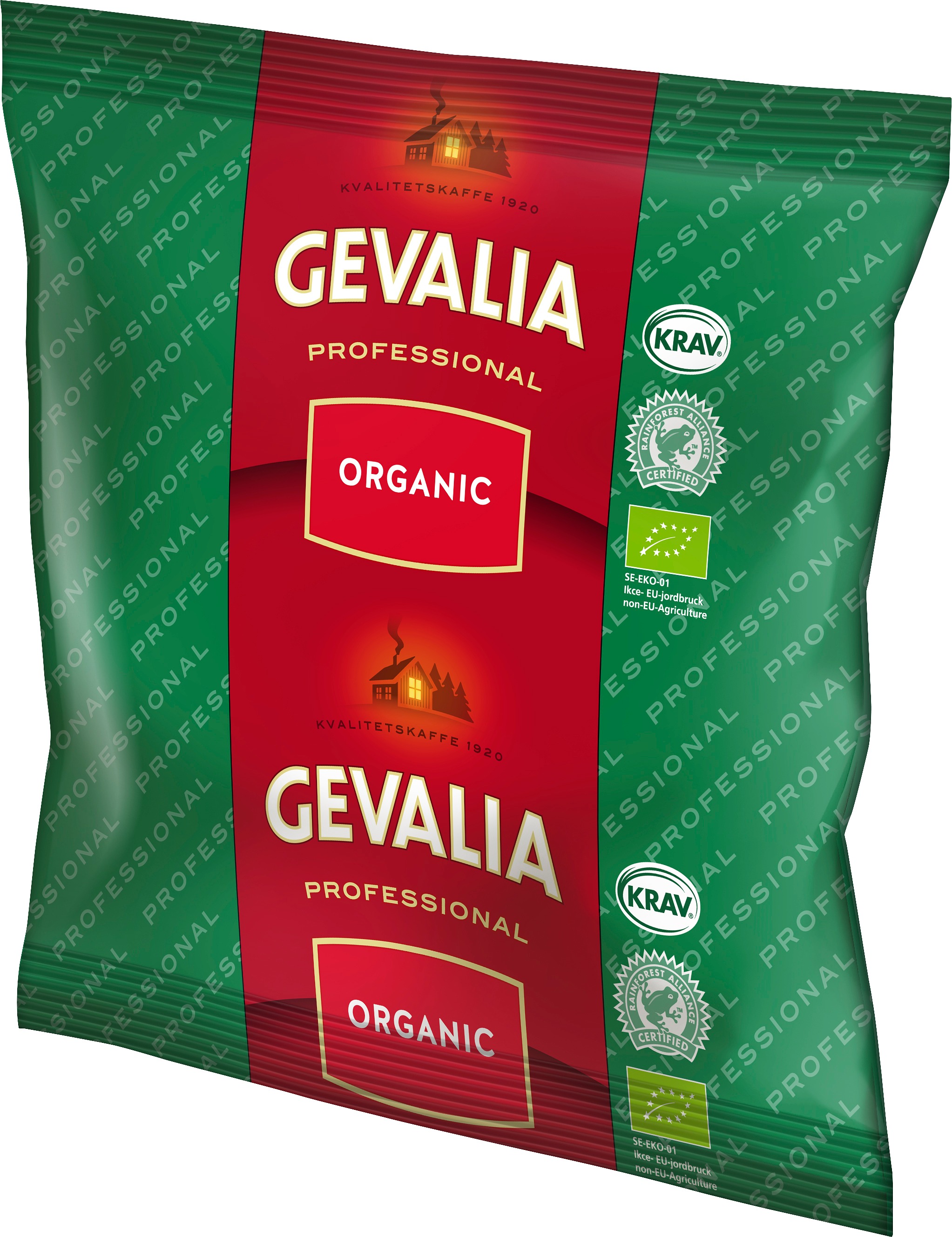 Kaffe Gevalia Organic Mellanrost kannbrygg 48x100g 60100162